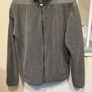 Uniqlo Gray Zip-Up Fleece Jacket Size Small